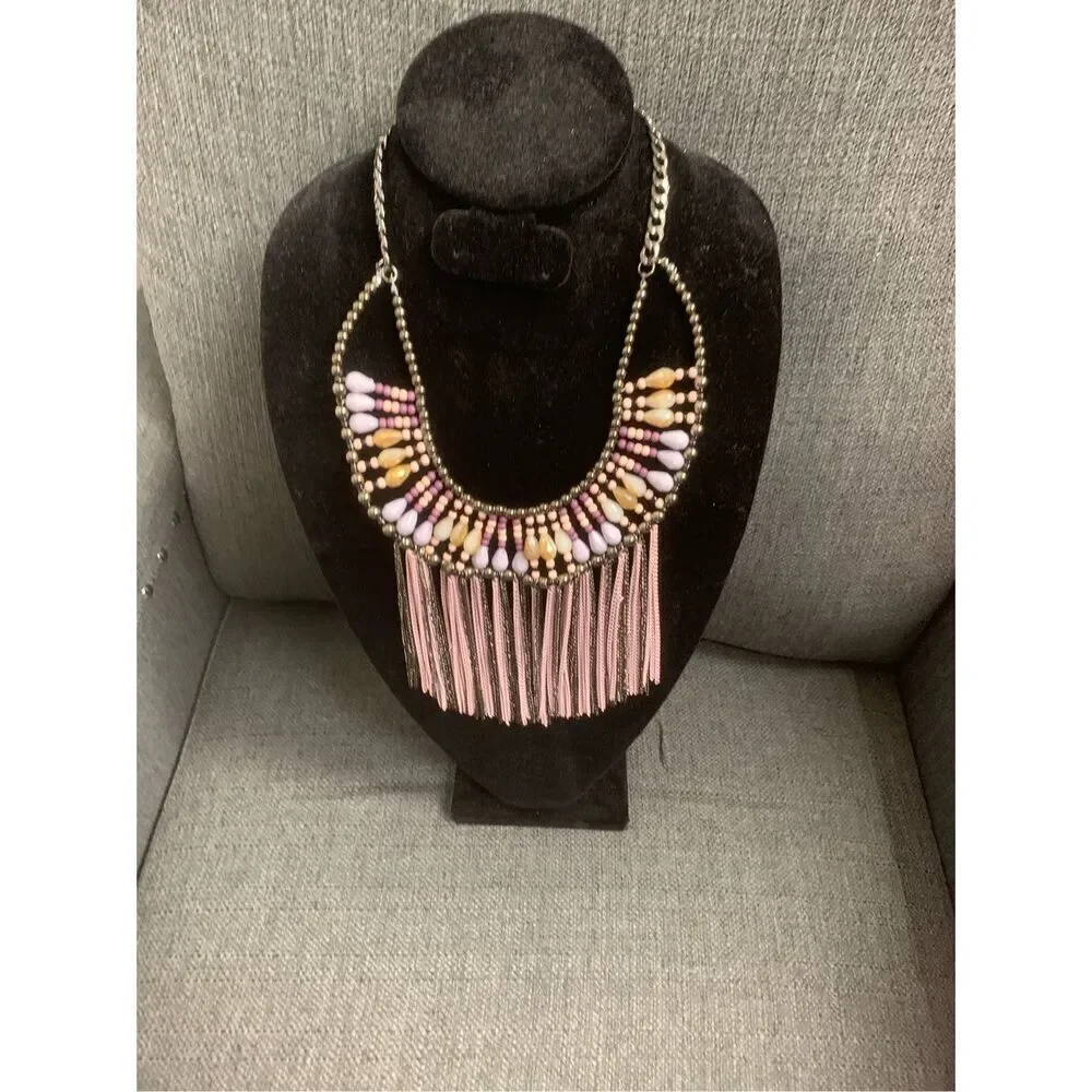 Beaded Grecian Style Necklace